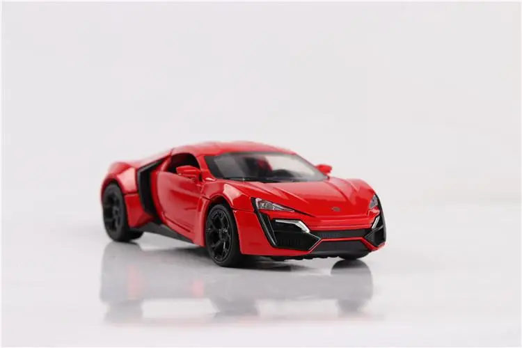 

The Fast and the Furious 1:32 Lycan Vehicles Alloy Diecast Car Model Toys With Pull Back Sound Light For Children Kids Toys