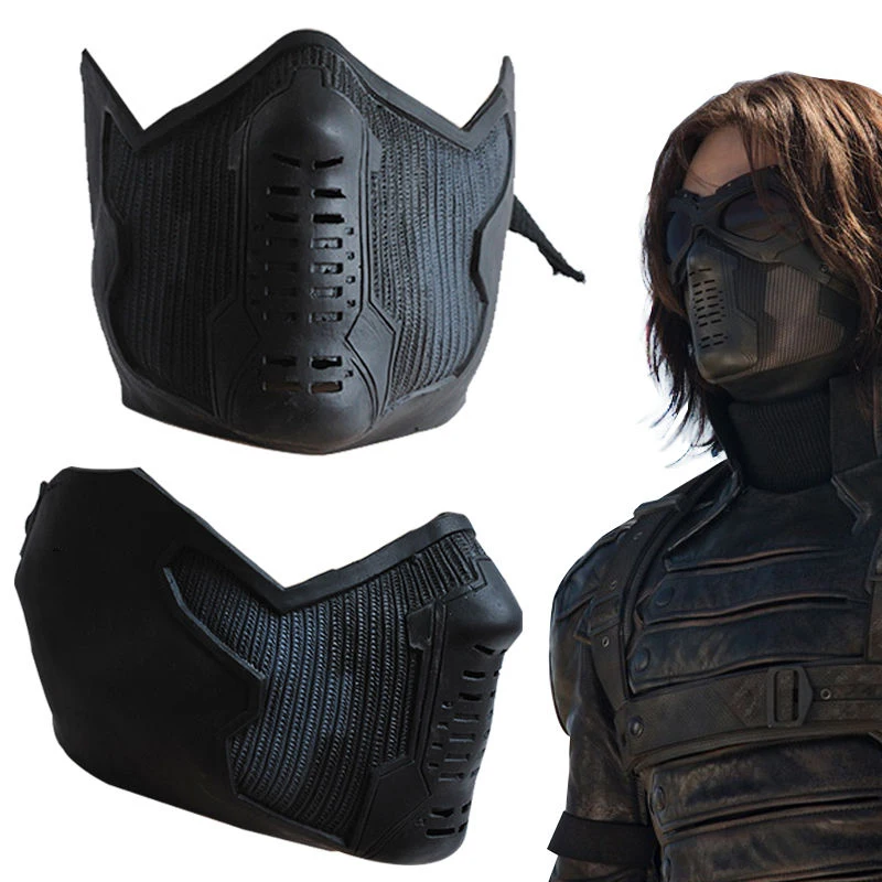 Captain 2 Bucky Barnes латексная маска для косплея Зимний Солдат Джеймс Буханан |