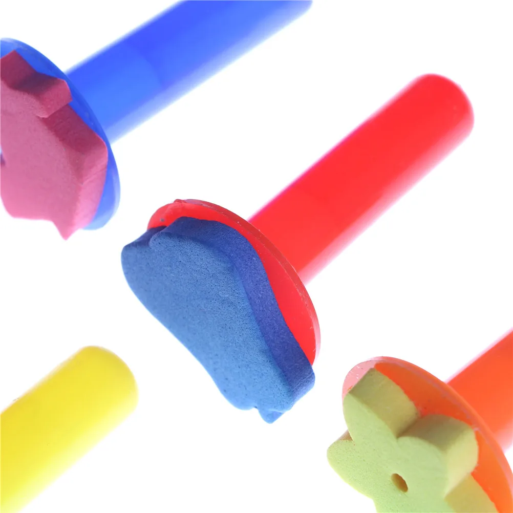 Детская кисть для рисования цветочный штамп граффити игрушки творчества 6