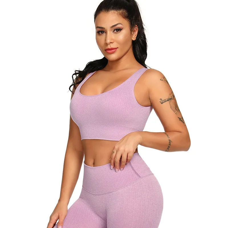 

Sports Wireless Active Bras Running No Bounce For Women Support Running Gym Yoga Seamless Push Up Top Clothing Femme Bralette