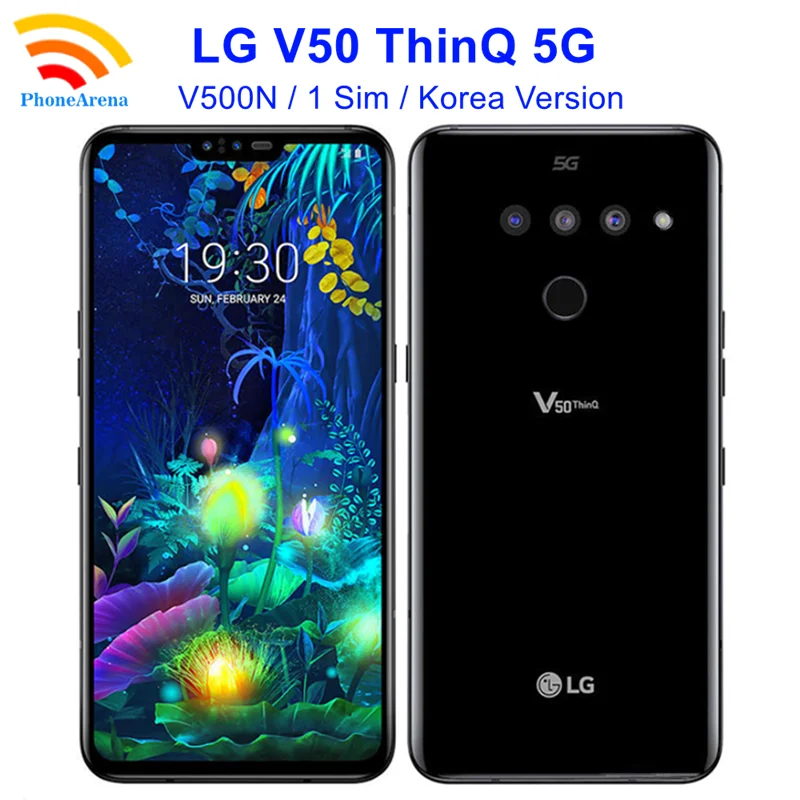 Оригинальный LG V50 ThinQ 5G V500N мобильный телефон 6 4 дюймов Корейская версия 128 Гб ПЗУ NFC