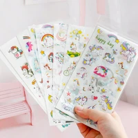 6 sheets pack unicorn notebook album diy decoration stickers