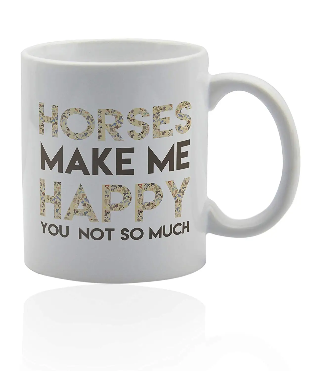 Кофейная кружка horse 11 унций белая керамическая чашка. Кружка сделай меня