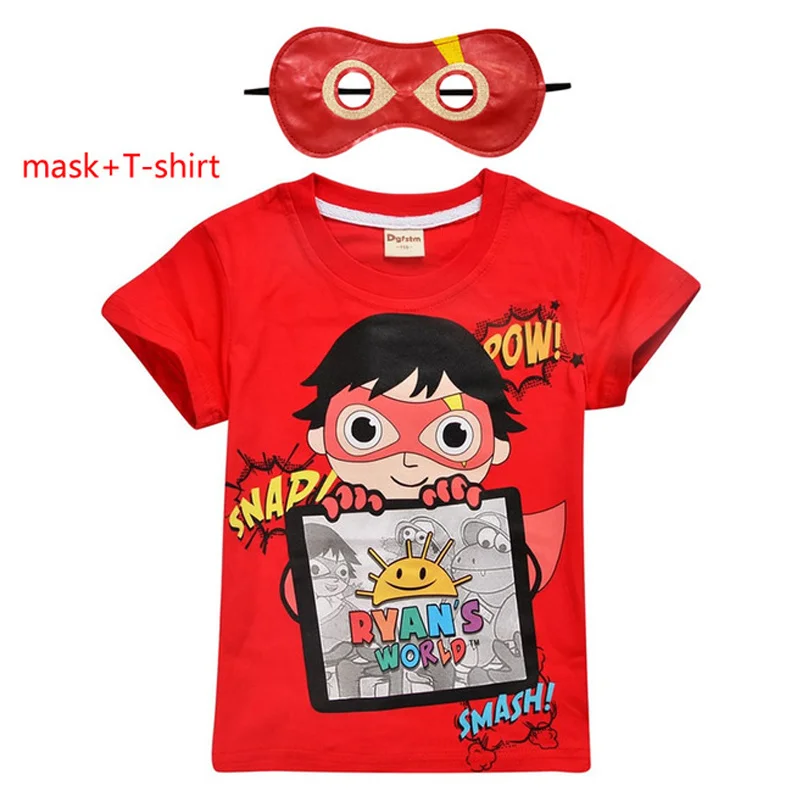 Футболка для мальчиков и девочек Ryan Toys Review модная футболка из 100% хлопка маленьких