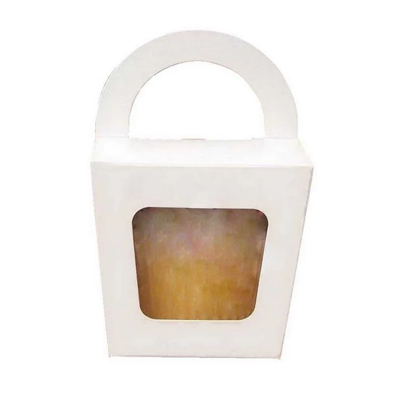 6 5*12 см одинарная коробка для маффинов с ручкой конфет портативная кексов мусса