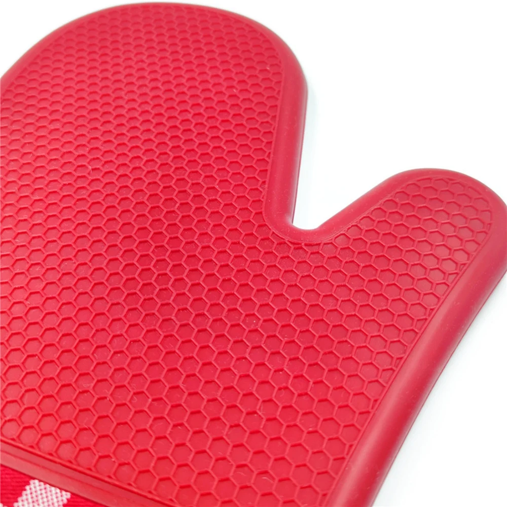 

Single Silicone Latex Microwave Gloves Heat Insulation Thicken High Temperature Resistance Oven Mitts New