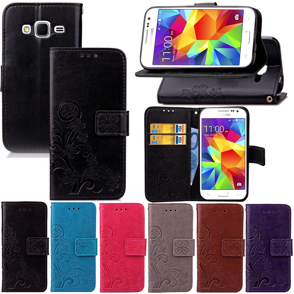 Кожаный чехол-кошелек для Samsung Galaxy Core Prime G360 G360F G360H G361 G361F G361H чехол с откидной