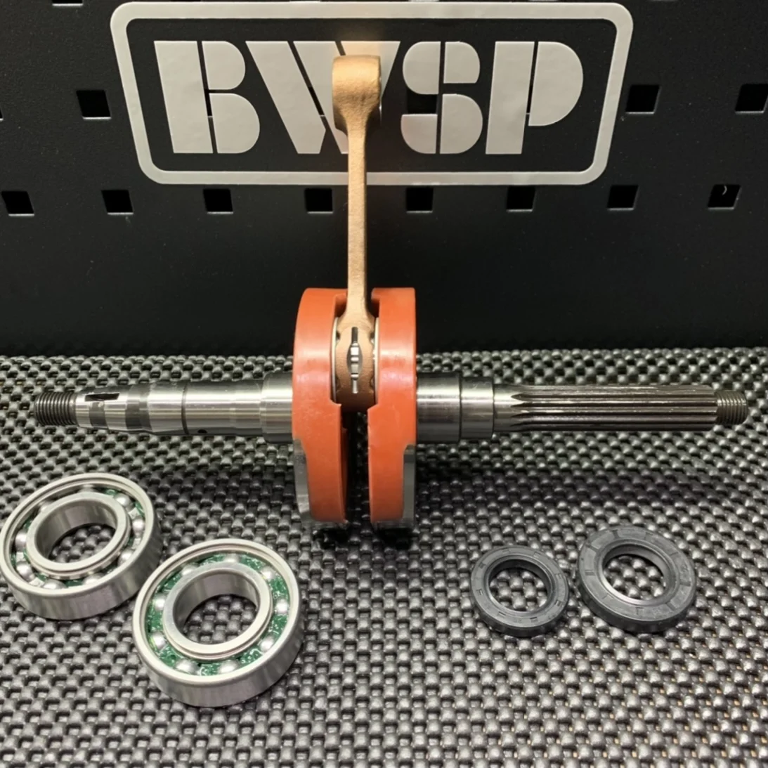 Коленчатый вал BWS100 52 мм + 4 2 подшипники с более длинным ходом 6205 масляные