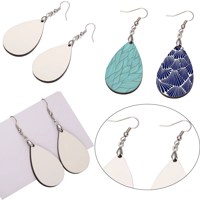 

High Quality Pair Earrings Drop-shaped Design Fashionable Sublimation Holiday Gift For Women Jewelry And Party 10 Pair/lot A0006
