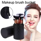 Портативный искусственная кожа для хранения косметических принадлежностей, держатель Косметическая чаша чехол Коробка органайзер контейнер для макияжа кисть для макияжа ручка