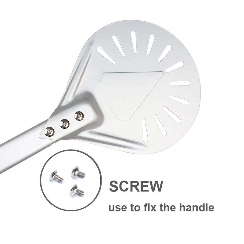 Анодированный пиццы перфорированная круглой Лопата 7/8/9 дюймов лопатка для тесто