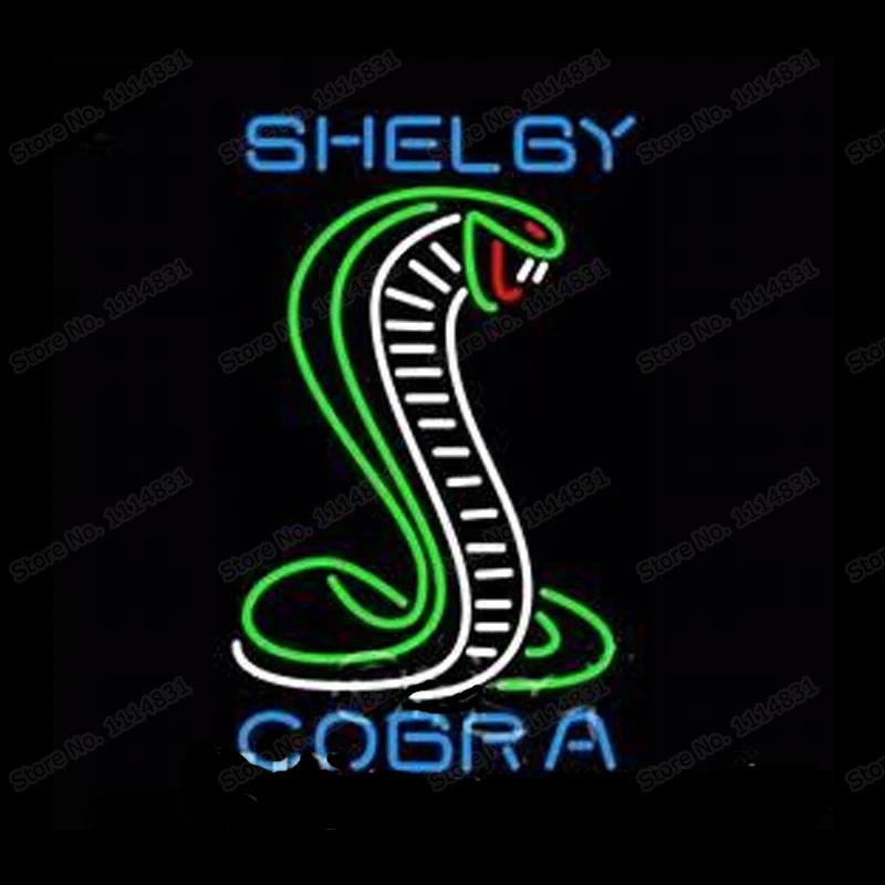 Неоновая вывеска Shelby Кобра египетская змея сделанная на заказ стеклянная трубка