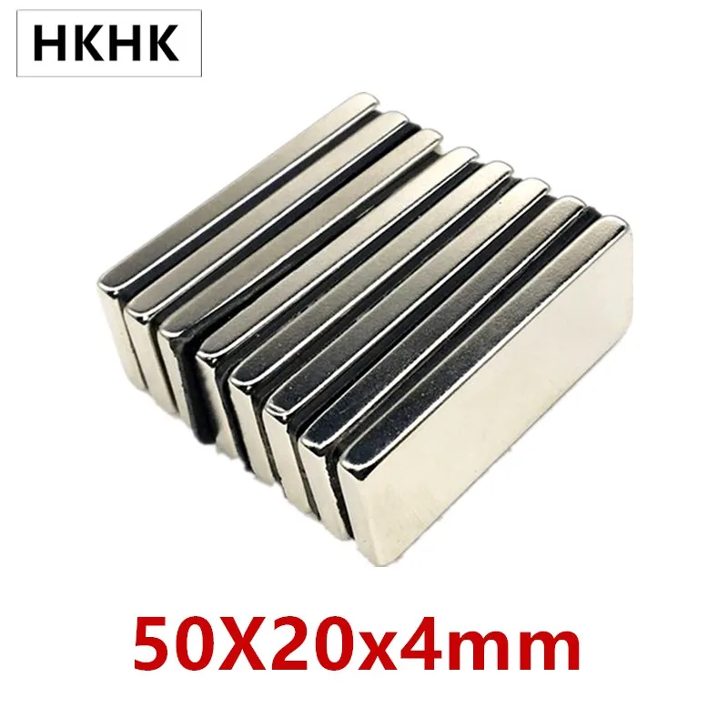 5/10 шт./лот прямоугольный магнит 50x20x4 неодимовый 50*20*4 NdFeB квадратный