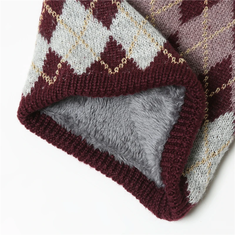 Шарф-кольцо унисекс кашемировый зимний вязаный 2021 |