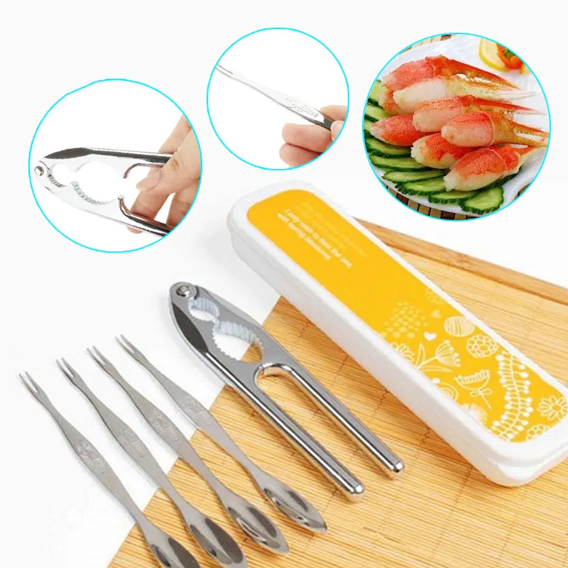 6 шт./компл. вилки крекеры моллюски Омар Краб Щелкунчик плоскогубцы инструменты