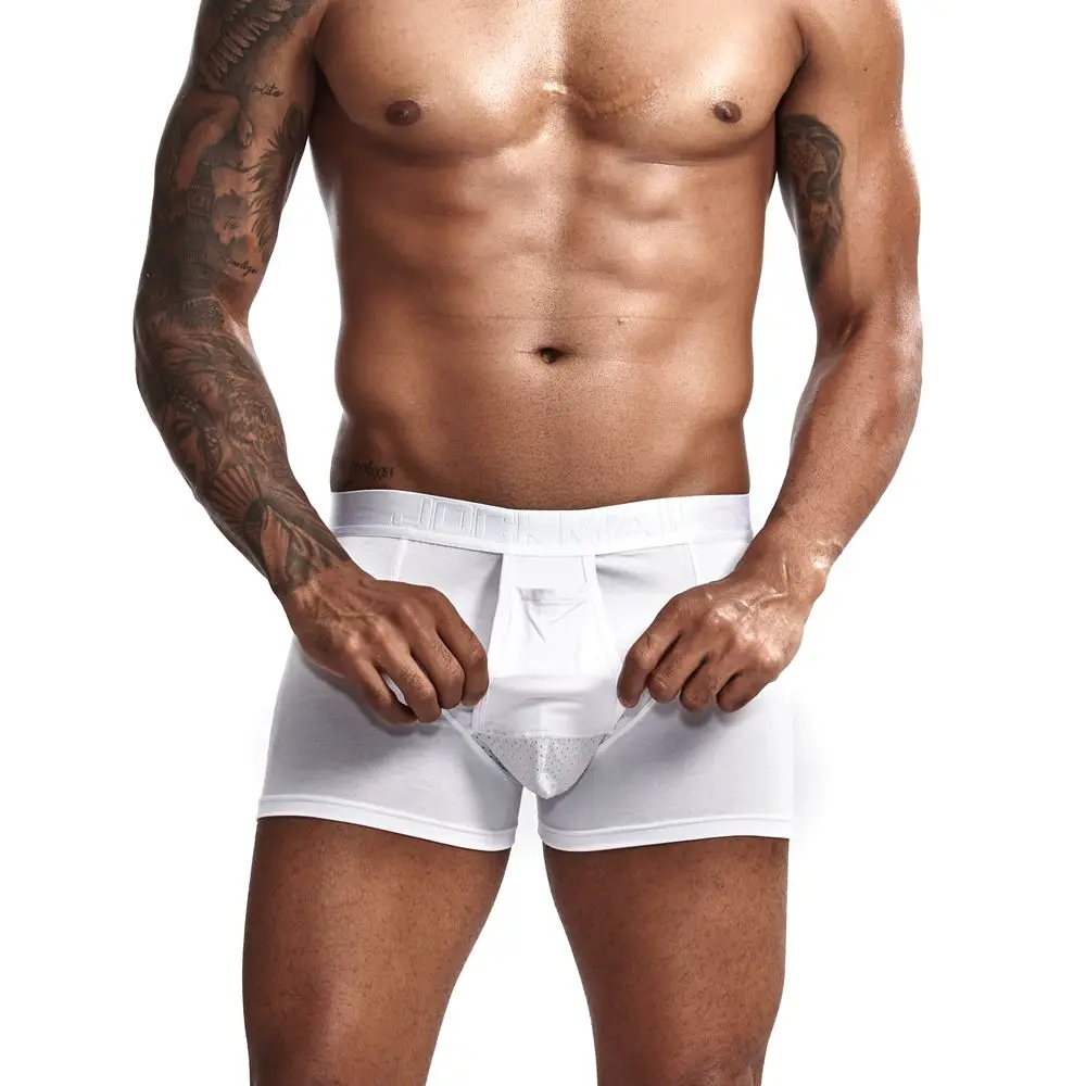 JOCKMAIL модал Мужское нижнее белье боксершортики сетка Мошонка уход капсула функция молодежное здоровье сеульская выпуклая разделительная пестрые трусы