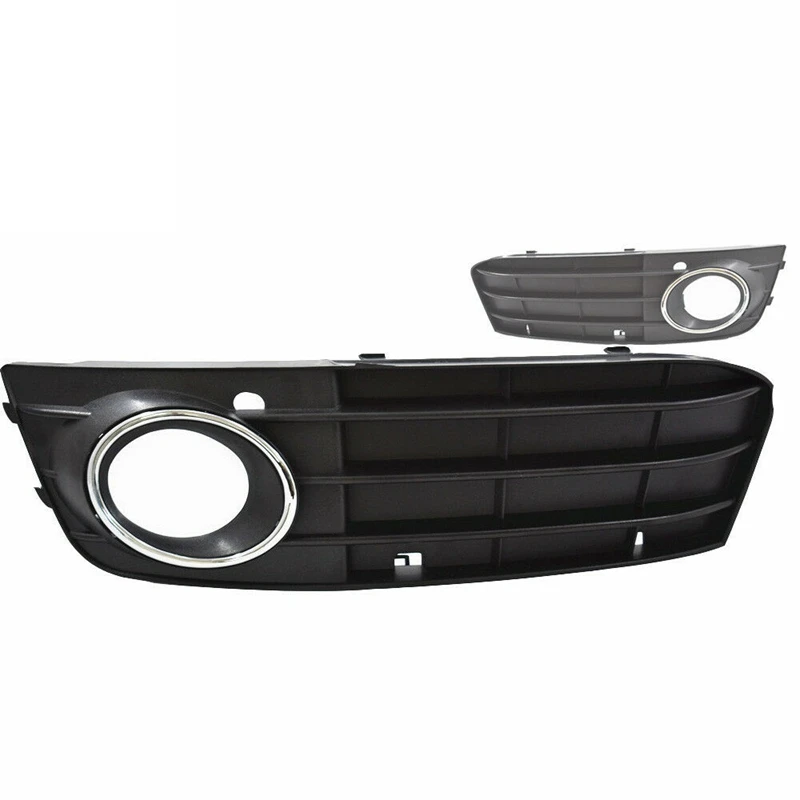 1 Pair Car Front Bumper Fog Light Grille Grill Cover for - A4 B8 A4L 2009-2012 8KD 807 682 01C 681 | Автомобили и мотоциклы