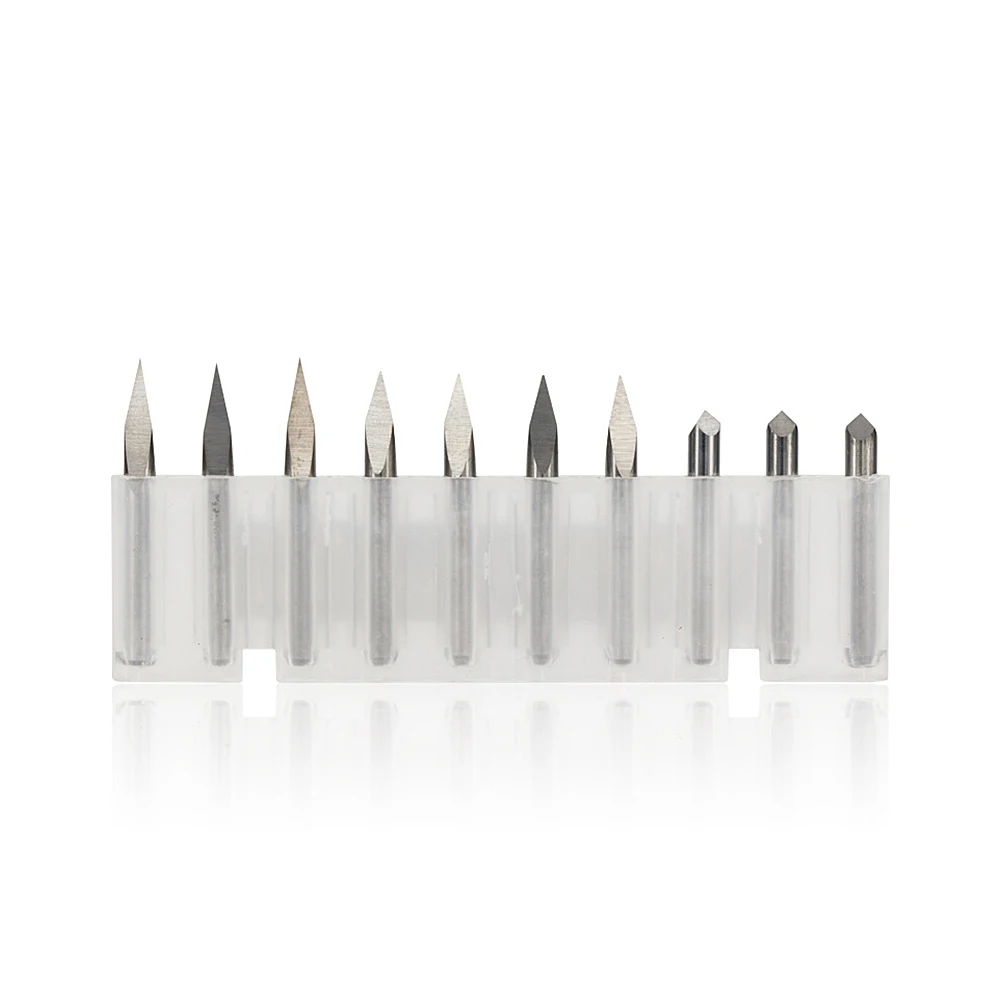 

3.175MM Flat Milling Cutter 3 Edge Tungsten Steel Milling Cutter Relief Taper Sharp Knife CNC Computer Engraving Machine Tool