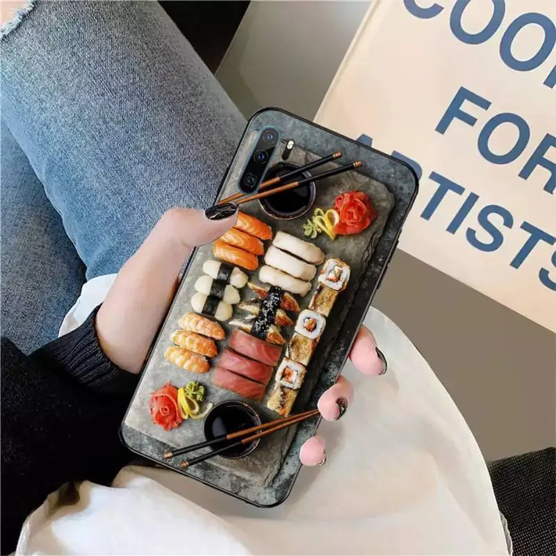 

Japanese cuisine sushi Phone Case For Huawei honor Mate P 9 10 20 30 40 Pro 10i 7 8 a x Lite nova 5t