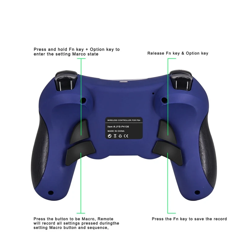 Для PS4 Elite джойстик двойной вибрации 6-Axis Bluetooth Беспроводной игровой контроллер с 3