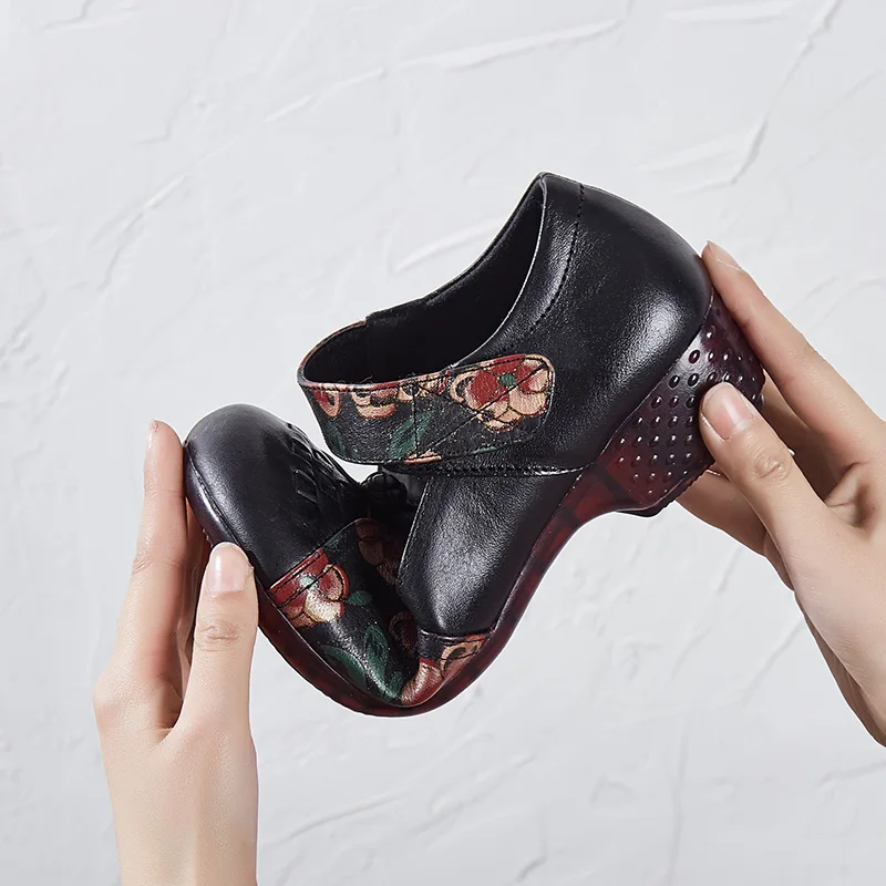 Лоферы GKTINOO женские из натуральной кожи винтажные повседневные туфли на мягкой