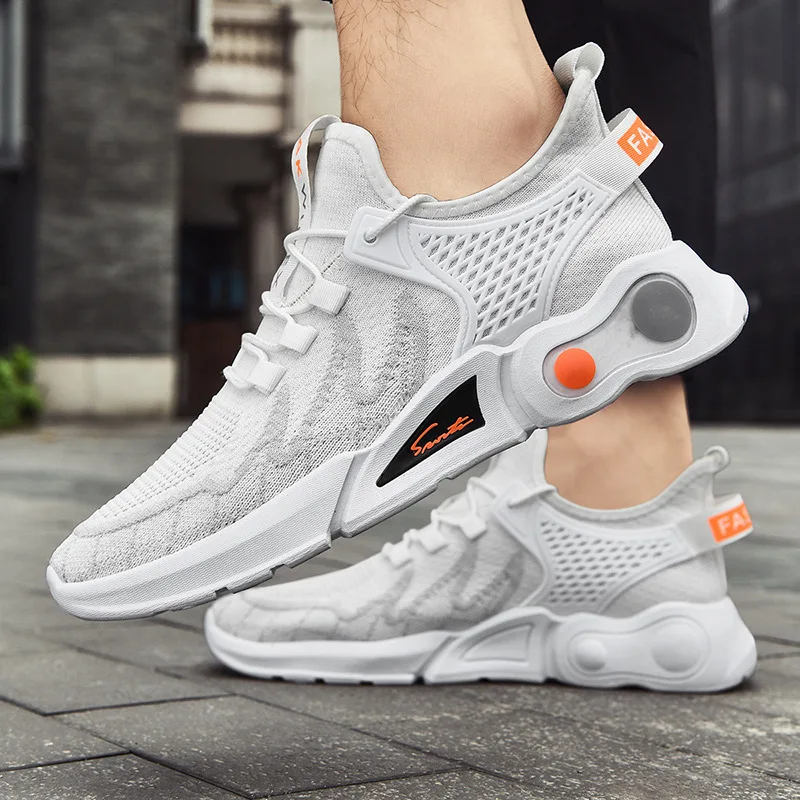 

RE Summer Mens Sneakers Lovers Shoes Breathable Mesh Casual Shoes Women's And Men's Sports Sneaker With Low Help Youth Shoes