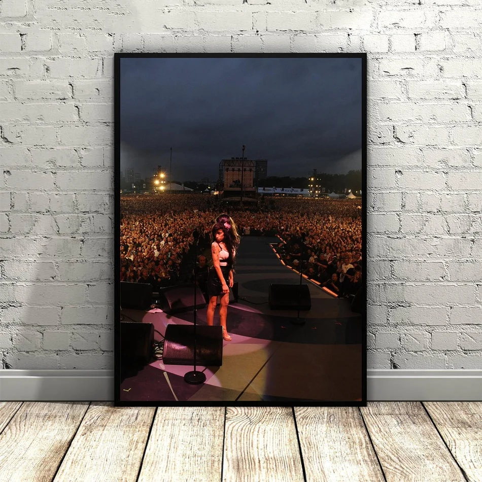 

Amy Winehouse музыка звезда ИСКУССТВО ШЕЛК плакат Настенный декор 12x18 24x36 дюймов