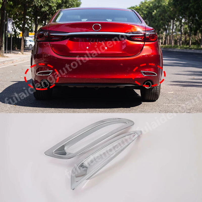 Для Mazda 6 Atenza 2019 2020 Новый ABS Хромовая лампа заднего противотуманного фонаря