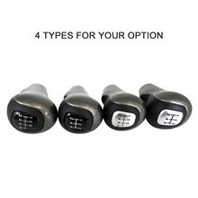 5 Speed 6 Speed Car Gear Stick Gear Shift Knob Sliver Gearbox Shift Knob Interior Parts Replacement for Honda Civic 2006-2011