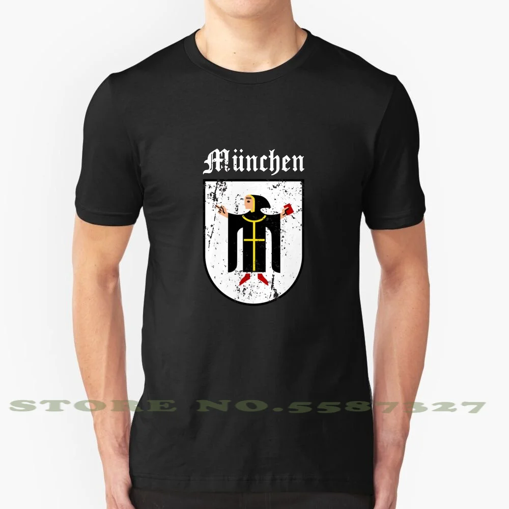 München Wappen Fashion Vintage Tshirt T Shirts Bavaria Bayern Germany German Deutschland | Мужская одежда