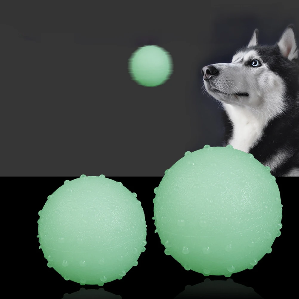 Прочный светящийся резиновый мяч для питомцев игрушки сжималки удаления стресса