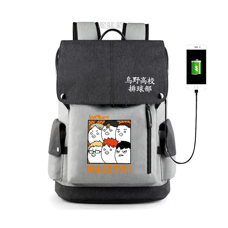 Аниме Haikyuu! Рюкзак Hinata Shoyo kageyama tobio сумки shudent школьный ранец нейлоновая дорожная