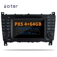aotsr 4 64g rom android 9 0 10 0 car gps navigation dvd for benz w203 w209 w219 bluetooth radio multimedia 2 din dsp player