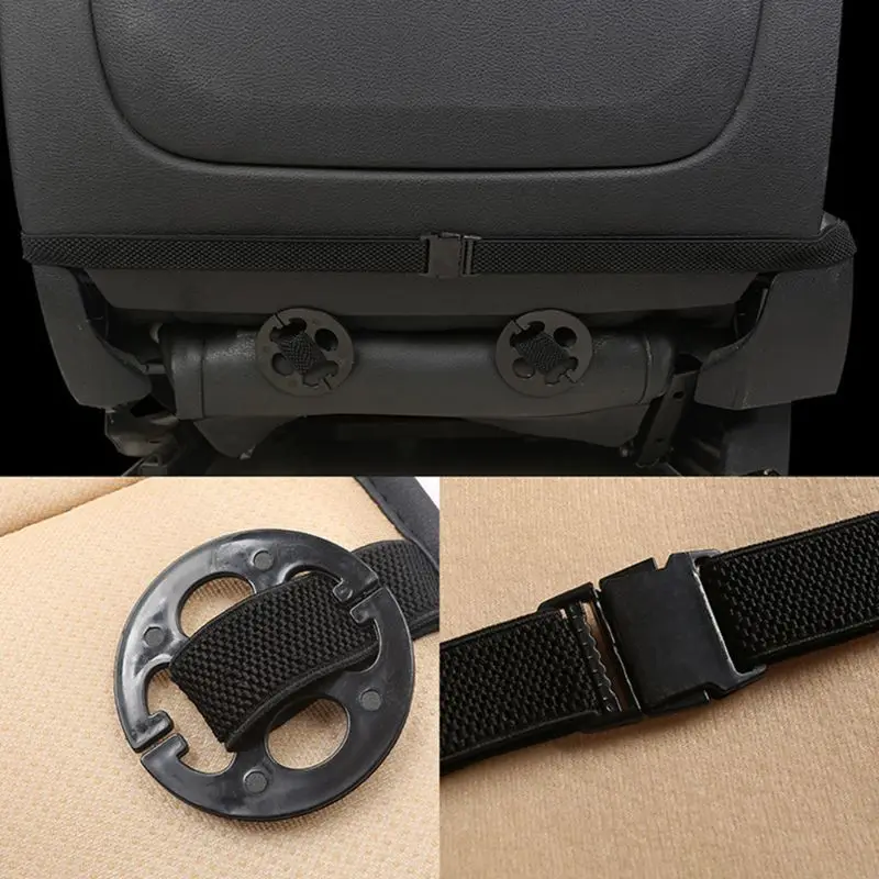 

1 Pair Luxury PU Leather Car Seat Covers Protectors for Front Seat Bottoms,Compatible with 90% Vehicles