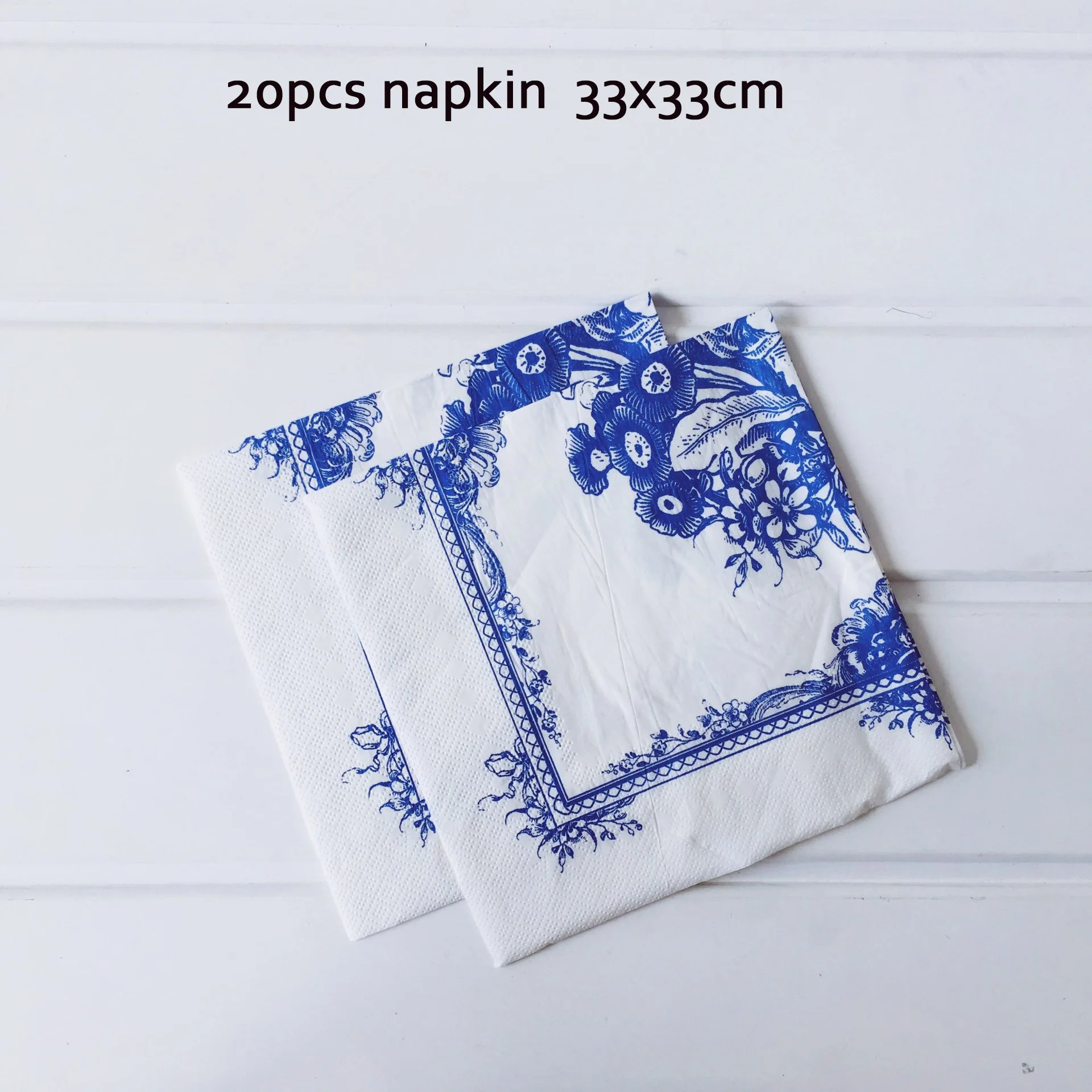 20 шт./лот в китайском стиле белого и голубого цвета с фарфоровым узором бумажную
