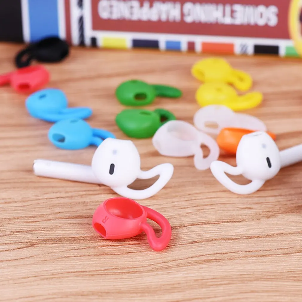 1 pair Earphone Silicone Case Anti-shedding Painless Eartips Ear buds tips For Apple 7/8/x Plugs Protection Accessories | Электроника