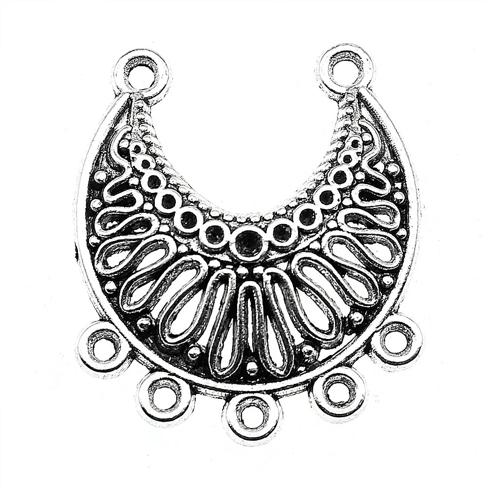 

8pcs 31x26mm Filigree Porous Earring Connector Charm For Jewelry Making Earring Connector For Earring Making