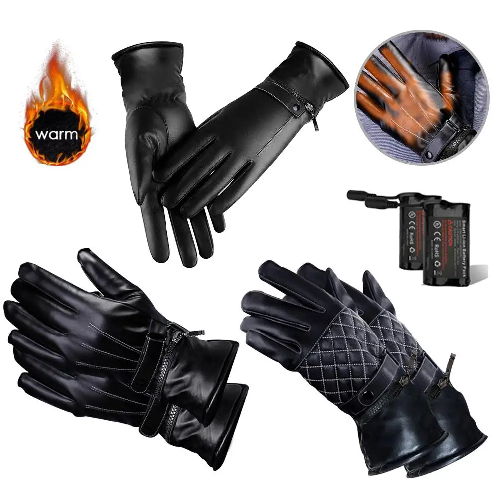 Мотоциклетные Перчатки с электрическим подогревом ветрозащитные велосипедные