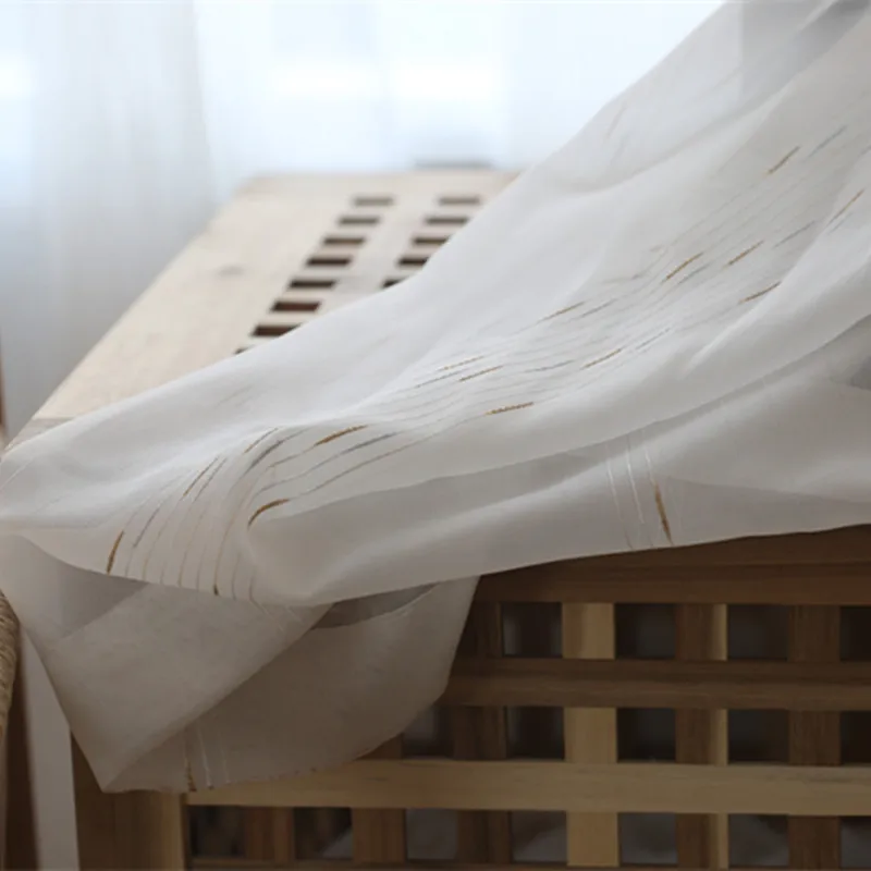 Вышитые белые шторы для спальни прозрачный тюль окон занавески гостиной