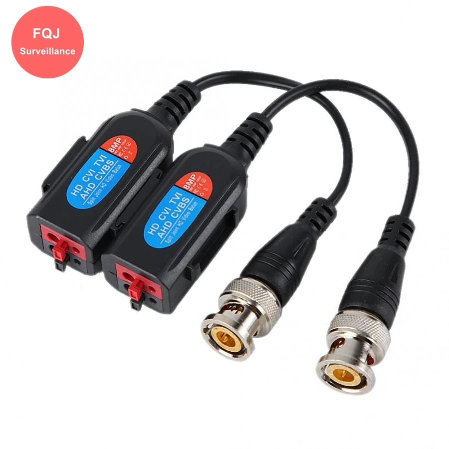 

10 Pairs 8MP Passive Video Balun BNC 1Channel HD AHD CVI TVI wisted Pair Transmitter for 720P 960P 2MP 5MP 8MP Analog Cameras