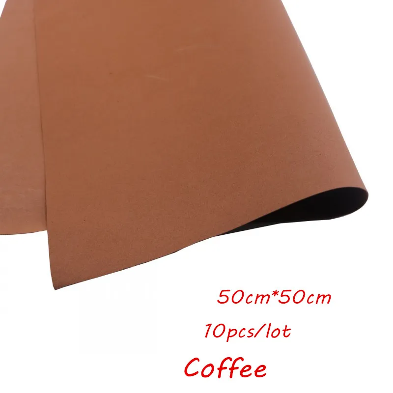 Coffee 10 шт 50*50 см 0,8-1 мм Ручная работа Скрапбукинг Ремесло Скрапбукинг оберточная EVA губка пена бумага для цветочного фона DIY вечерние украшения - Цвет: Coffee