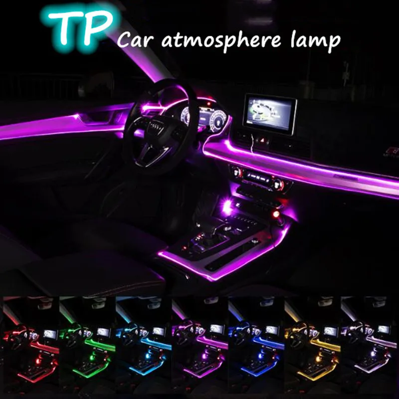 Светодиодная подсветка для салона автомобиля декоративный Rgb светильник с
