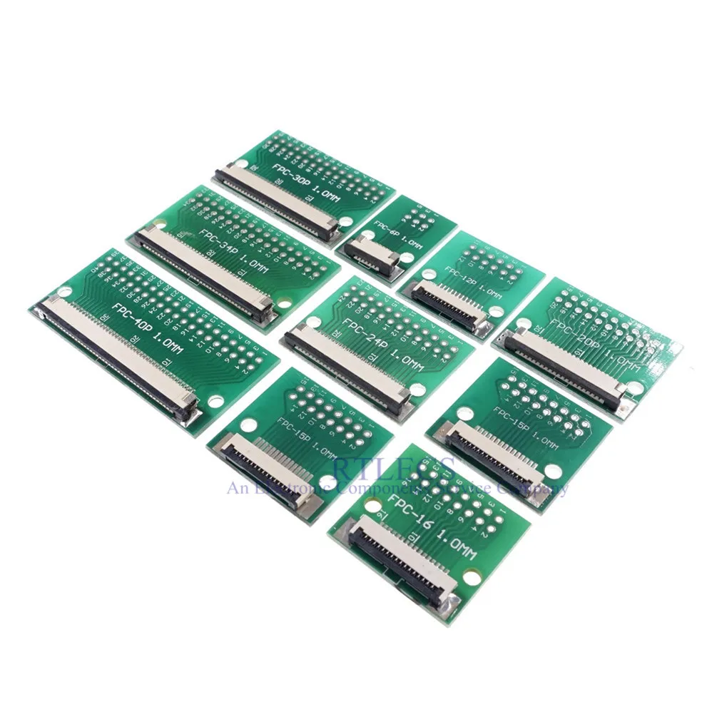 DIY FPC FFC 8 PIN 1 00 мм шаг разъем SMT адаптер до 2 54 пространство дюймов сквозное