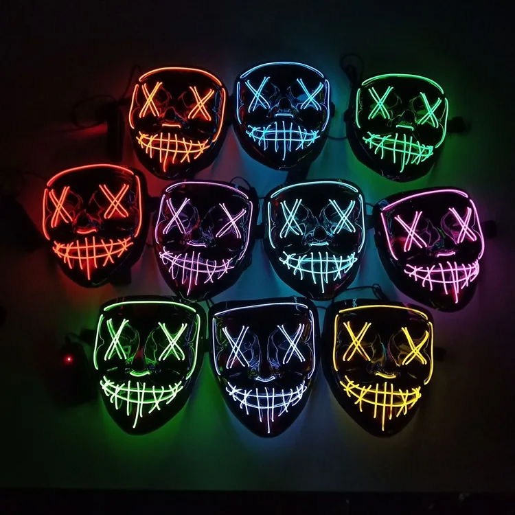Светящаяся маска на Хэллоуин ужас смерти косплей искусственный Токийский Гуль