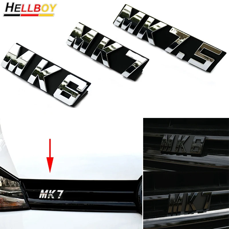 

Car Emblems Front Grille Trim Sticker For VW GOLF MK7 MK6 Golf Gti 6 7 Car Styling Accessories