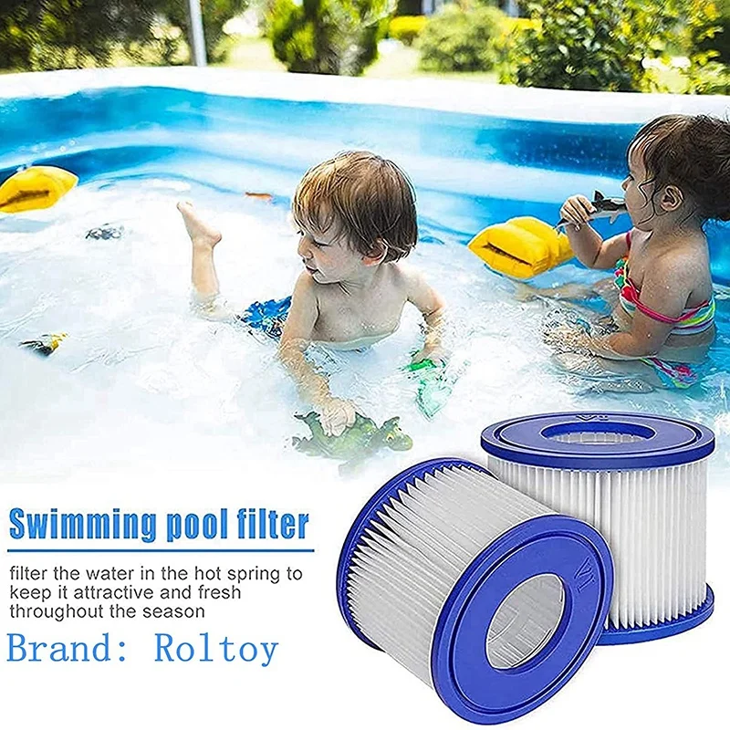 Bestway-filtro de piscina para Spa, bomba de filtro de cartucho tipo VI, filtros de ba&ntilde;era de hidromasaje, filtro Coleman SaluSpa, 8 Uds.-1