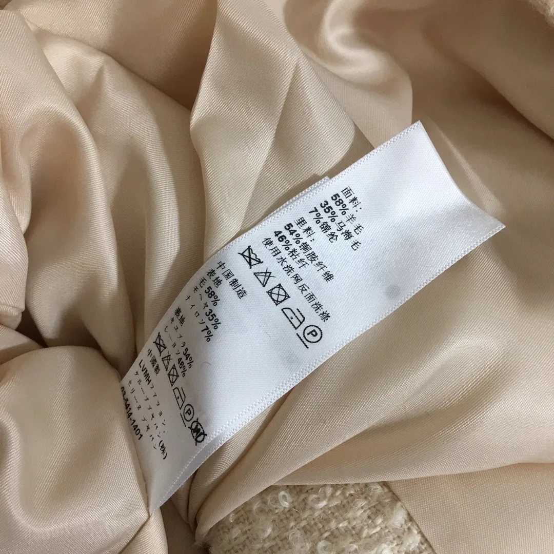 

High Quality Luxury Autumn and Winter Women Famous Slow Temperament Woven Bag-woven Tweed Long-sleeved Jacket