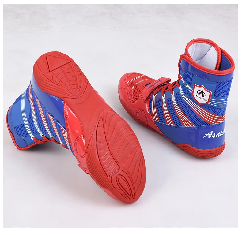 Боксерские сапоги для взрослых и детей антискользящие бокса борьбы тяжелой