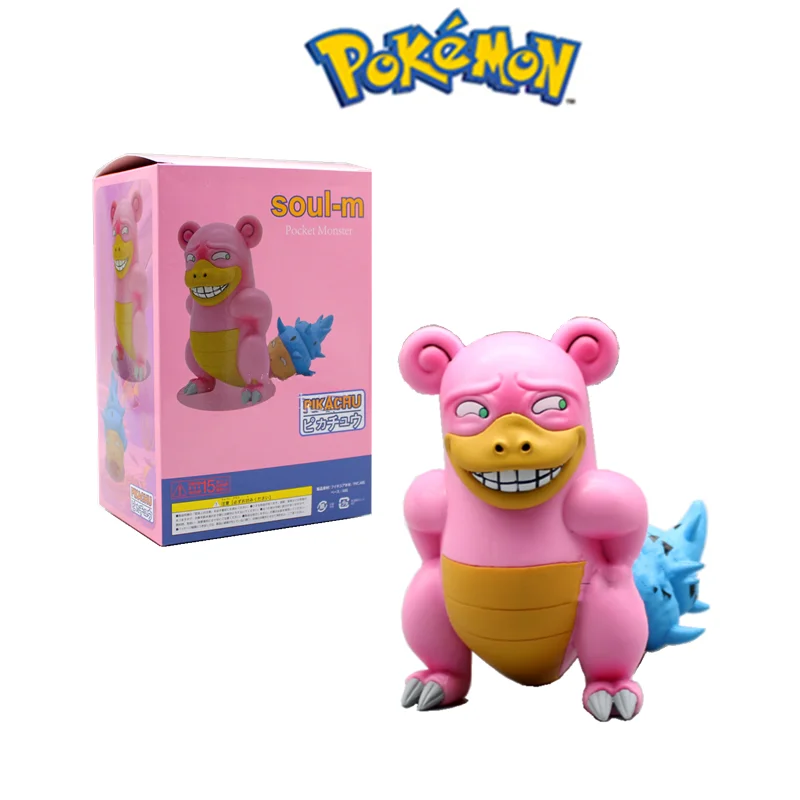 

New Pokemon Anime Doll Model Fun Toys Pikachu Slowpoke Psyduck Desktop Decoration Halloween Christmas Children's Birthday Gift