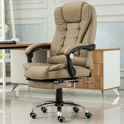 

Ergonomics Household armchair computer chair 360 Rotating special staff Boss office chair Bed With Footrest lift and Down